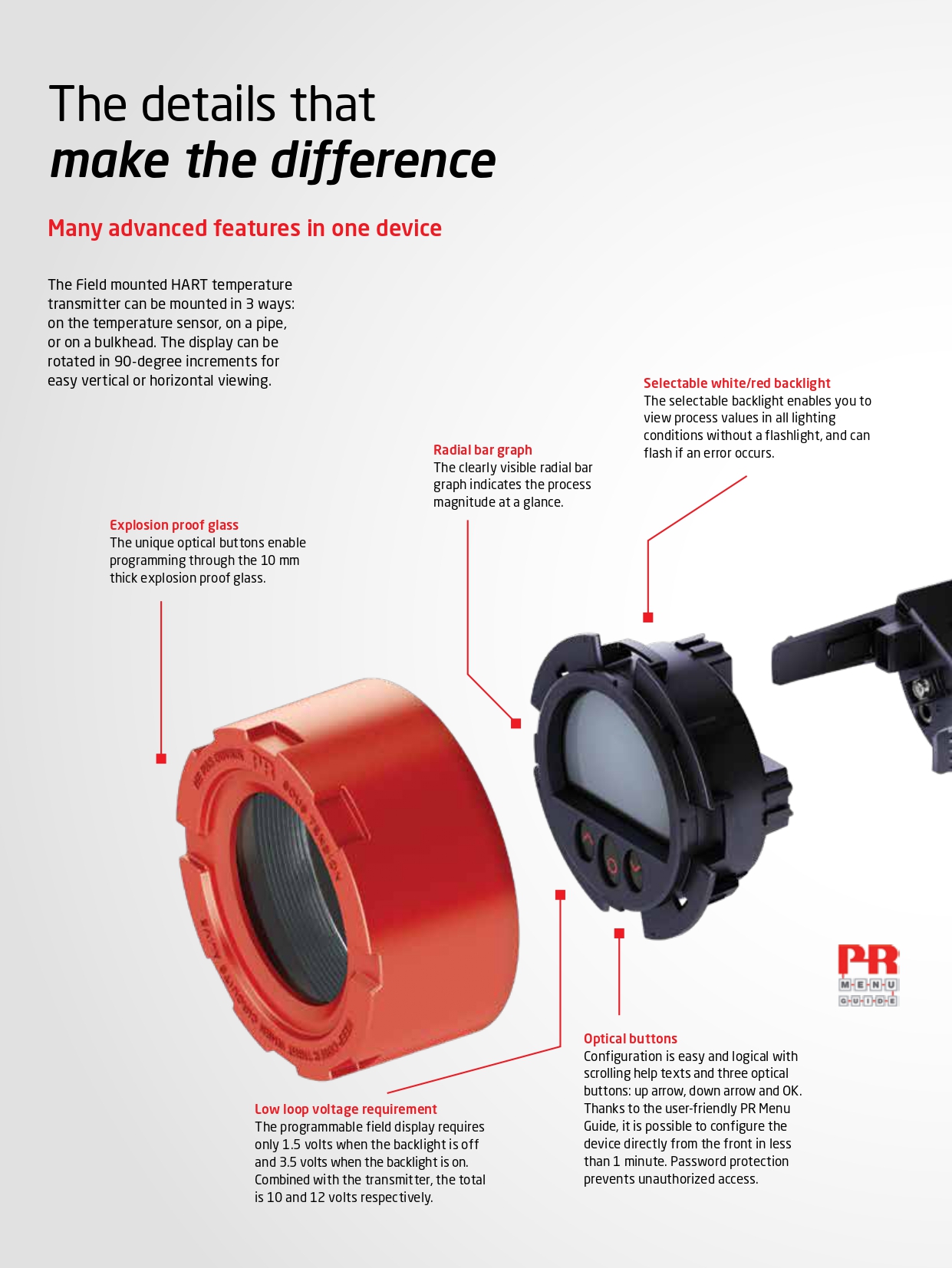 Field mounted HART temperature transmitter